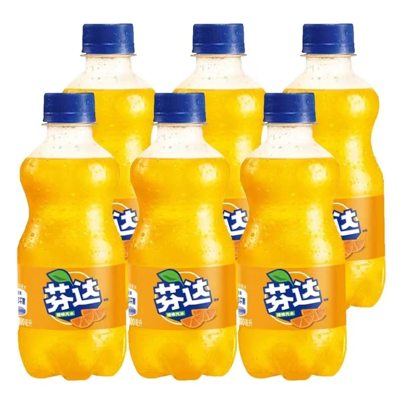 【芬达】可口可乐经典芬达迷你瓶装碳酸饮料汽水小瓶即饮300ML*6瓶