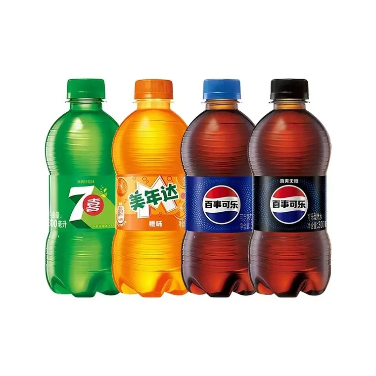 百事可乐小瓶装迷你碳酸饮料美年达七喜经典可乐300ml