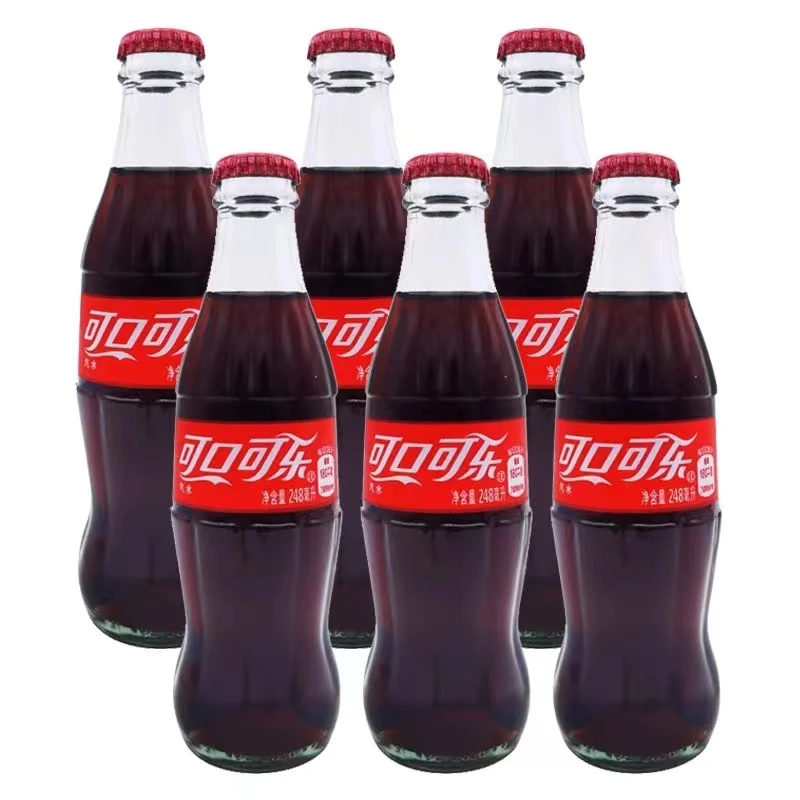 可口可乐汽水玻璃瓶碳酸饮料汽水经典原味可乐248ml