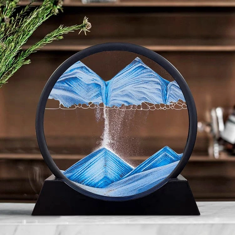 流沙画摆件简约轻奢解压卧室家居装饰办公室创意沙画个性沙漏礼物