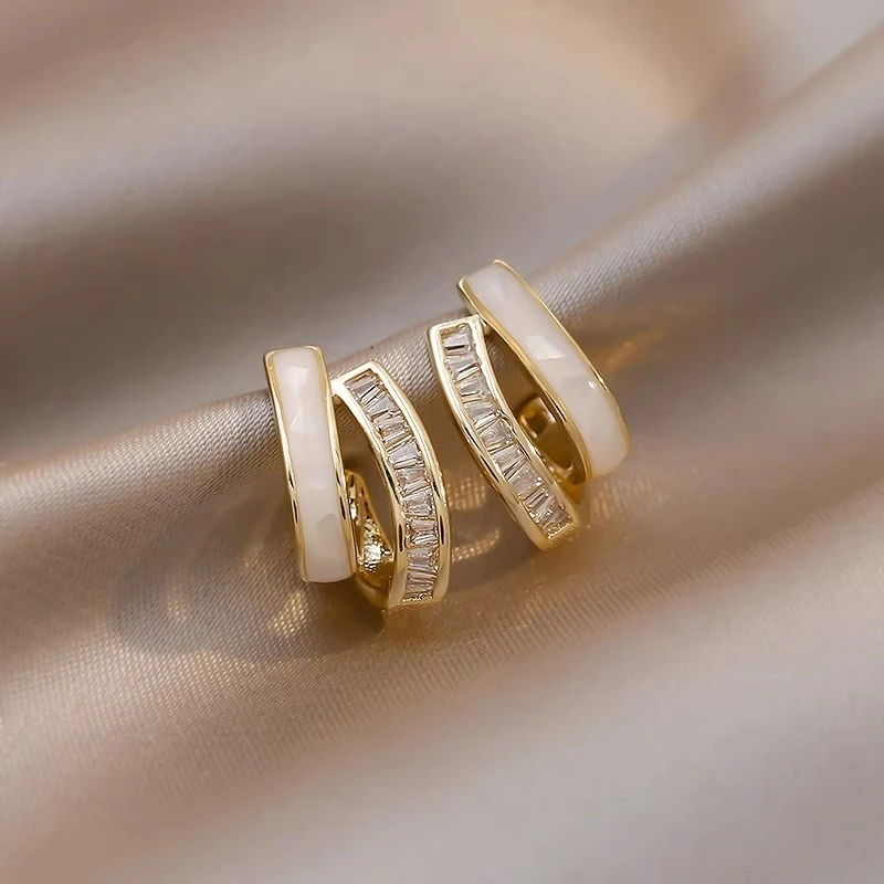 耳饰 耳钉女高级感小众设计耳环轻奢2025新款爆款耳饰法式