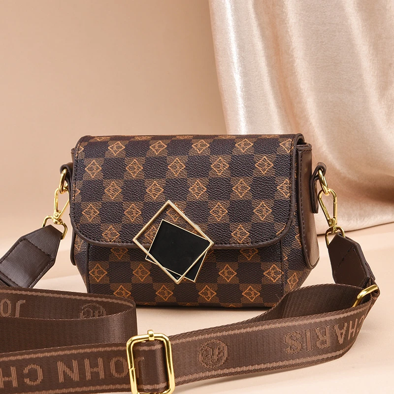 JOHN CHARIS/约翰·卡里斯2024小方包单肩斜挎包