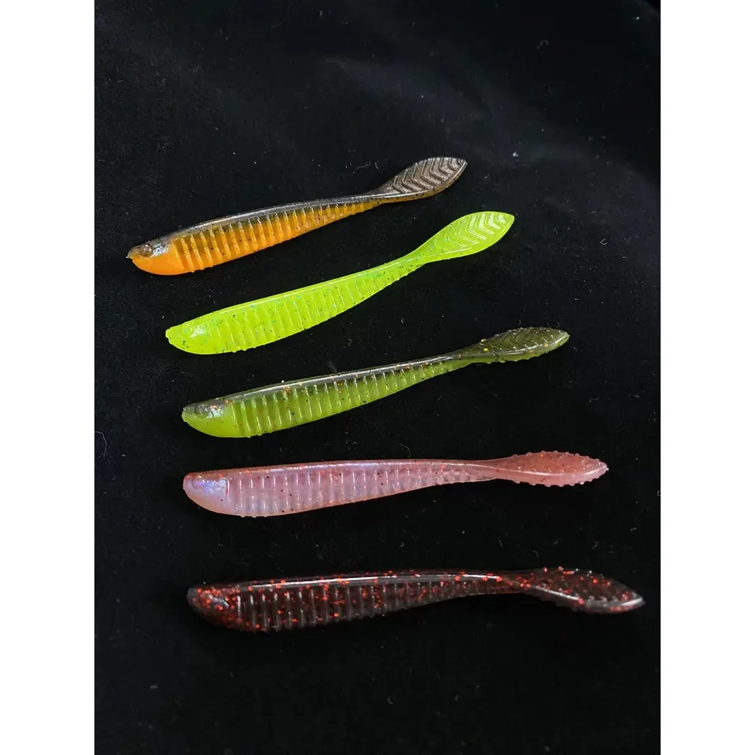 《驯鱼高手》倒钓桨尾虫 7.5cm/3寸 黑坑鲈鱼鳜鱼倒钓专用竞技软饵