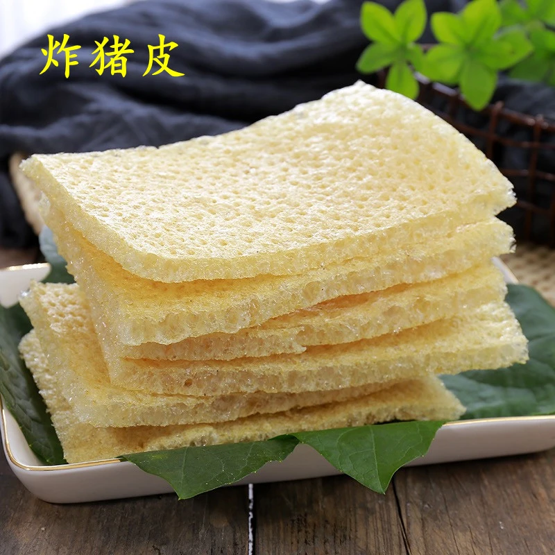 油炸肉皮猪皮优级干肉皮干货炸猪肉皮凉拌响皮火锅煲汤炸肉皮皮肚