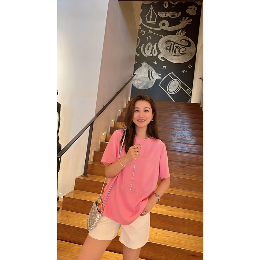 【王雯馨】“恋恋桃花园“自留系 30姆米重磅 三色上衣