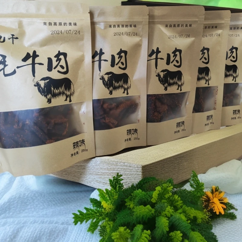 风干原味手撕耗牛肉干500克