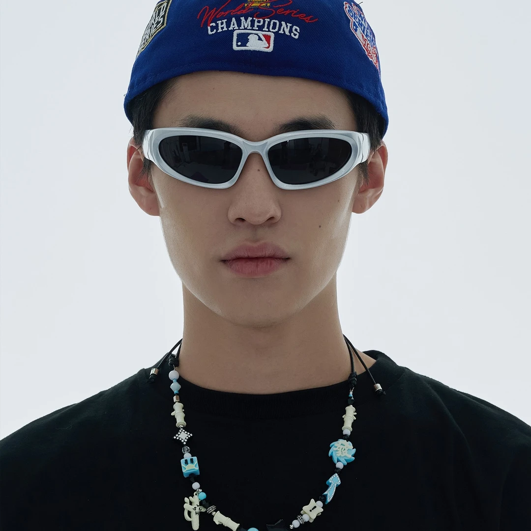 合金树脂项链 幸运星星时尚百搭男士锁骨链情侣潮流个性设计感ins