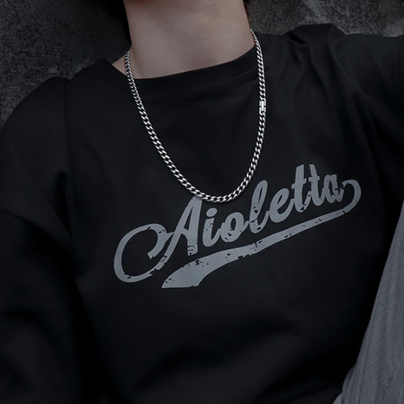 钛钢项链 不掉色古巴链ins项链男潮嘻哈女ins锁骨链百搭潮流个性