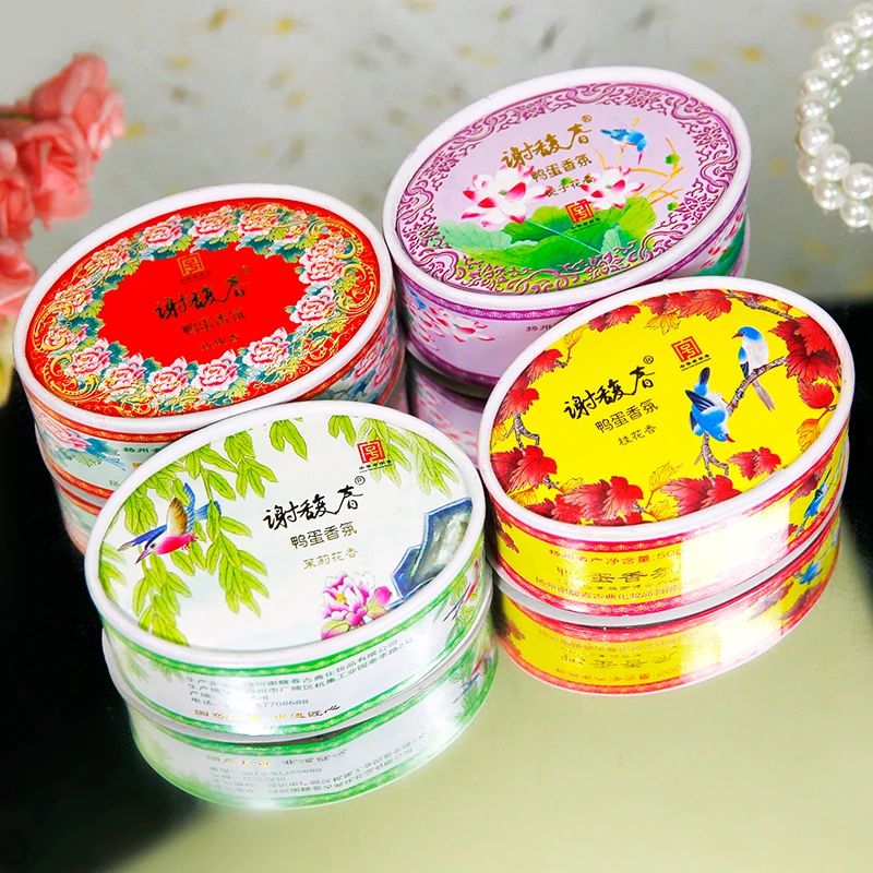 谢馥春鸭蛋香氛香粉桂花栀子花玫瑰茉莉花国货香薰古典扬州老品牌