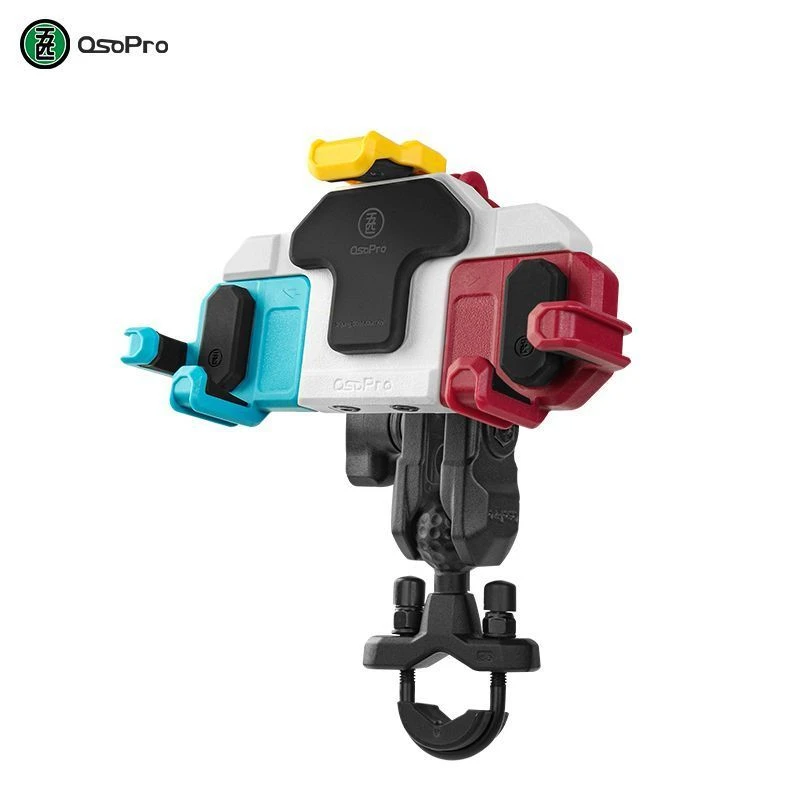 五匹手机支架摩托车导航支架无线充电拓展功能多色螃蟹减震