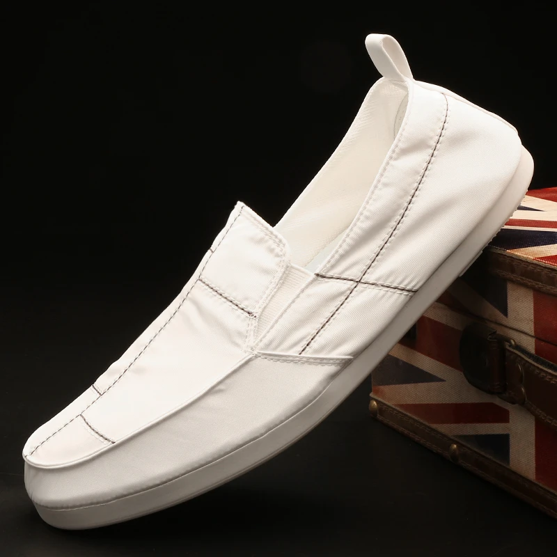 BDF-005 男鞋2025年新款夏季潮鞋男士冰丝布鞋一脚蹬薄款休闲鞋