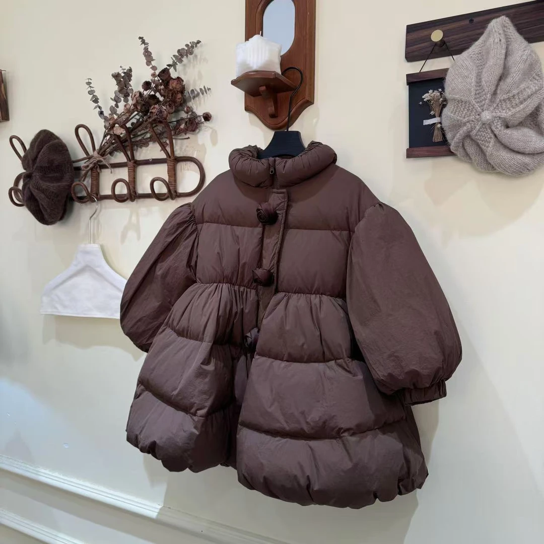 【安妮礼物】2024秋冬羽绒服新款韩版时尚洋气百搭加厚羽绒服外套