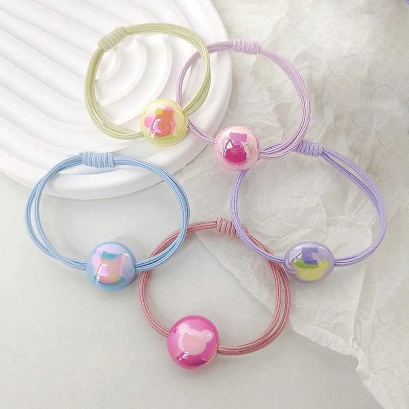 可爱少女发饰头绳发圈彩色发绳简约ins甜美清新高弹力韩版头饰