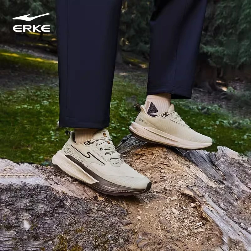 鸿星尔克男鞋肆野2户外越野鞋春夏耐磨徒步鞋减震回弹运动跑步鞋