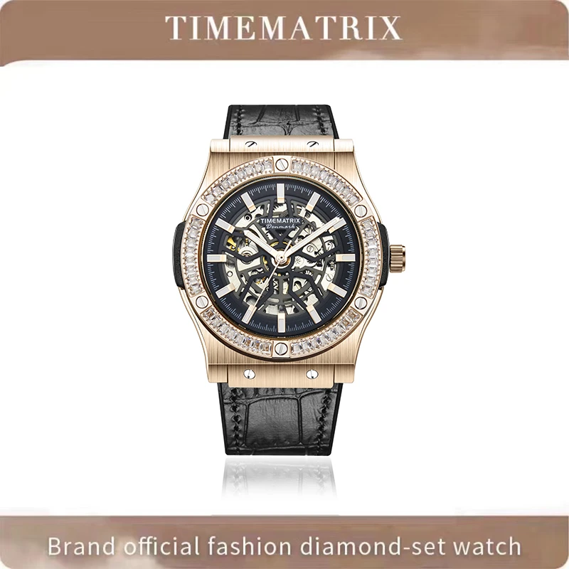 【伯爵奢品】TIMEMATRIX新款时尚机械男士腕表-TMX1033金钻轮毂