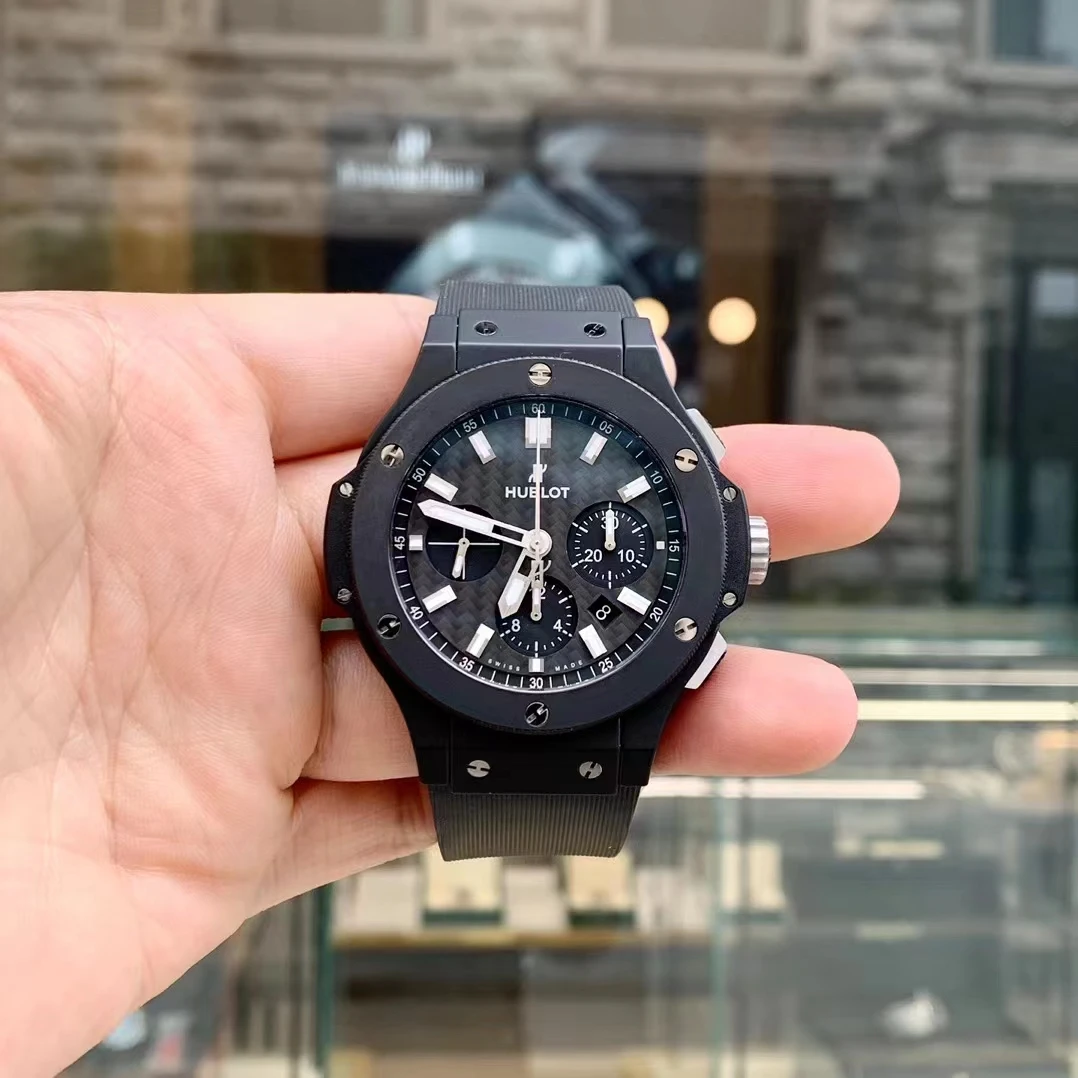 99新 宇舶 BIGBANG301.黑色陶瓷表径44mm22年全套原始品相表径