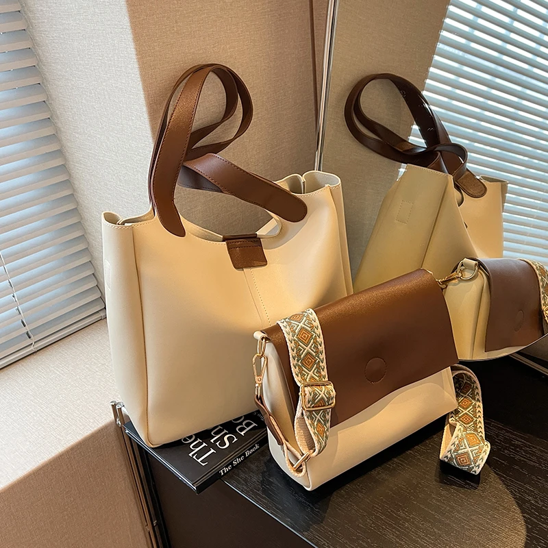 COOLE女包2025新款小众ins设计复古潮流大容量单肩托特包