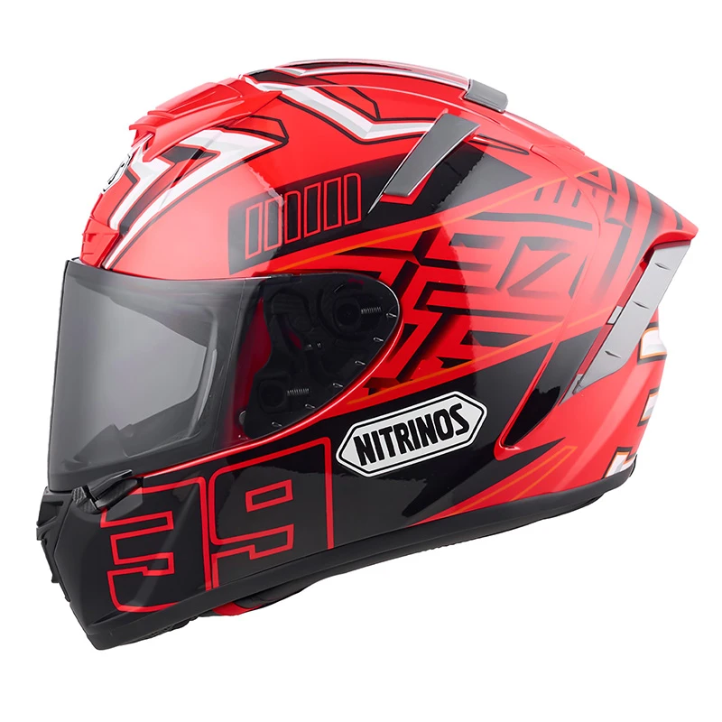 新款摩托车头盔红蚂蚁全盔夏冬四季3C安全认证男女通用炫酷机车盔