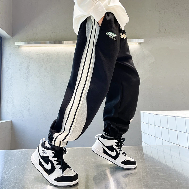 童装男童裤子春秋款2024新款儿童宽松休闲运动裤中大童束脚长裤潮