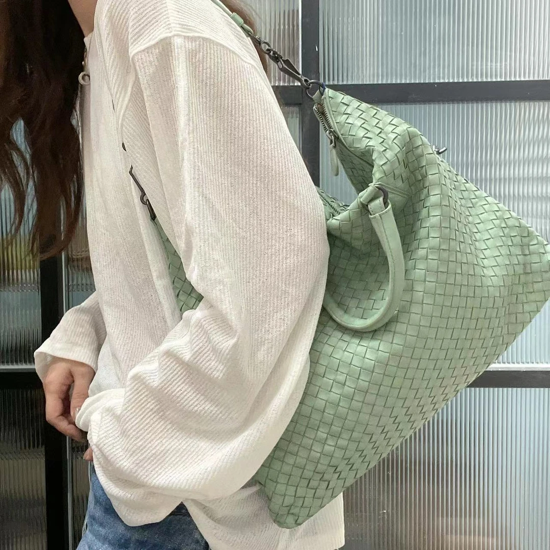 95新 BOTTEGA VENETA/葆蝶家 LX0728 薄荷绿单肩腋下包王菲同款