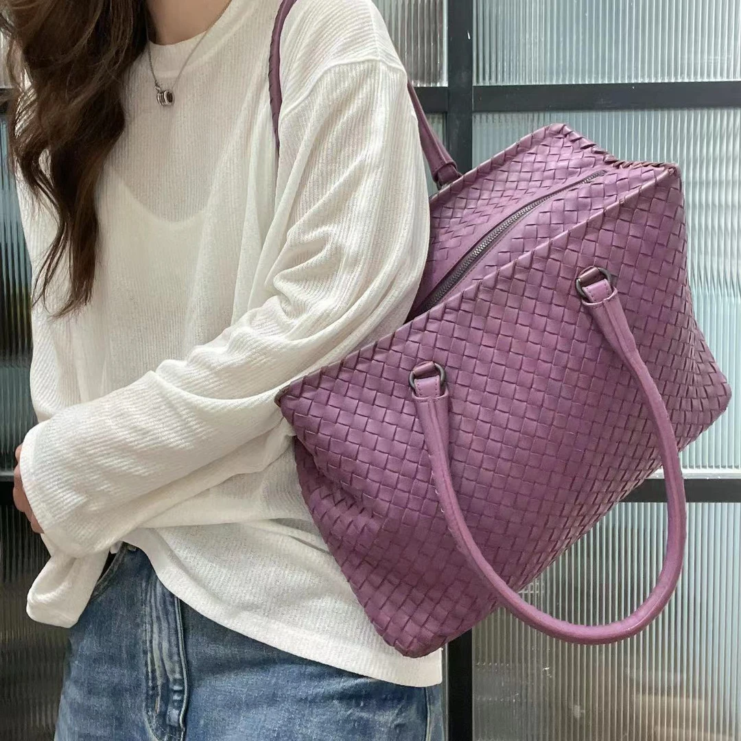 95新 BOTTEGA VENETA/葆蝶家 07FG19 薰衣草腋下包