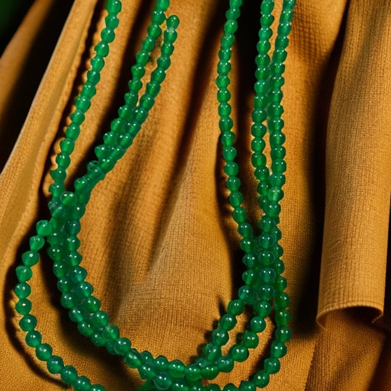 天然绿玛瑙6mm 30颗 多样性发货