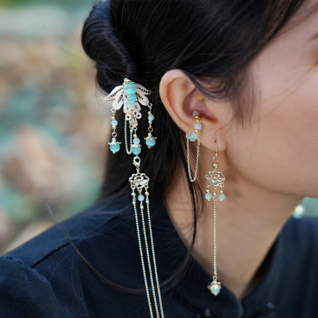 亭中荷【春江水】发簪发饰头饰手工制作古风中式国风古典日常仙气