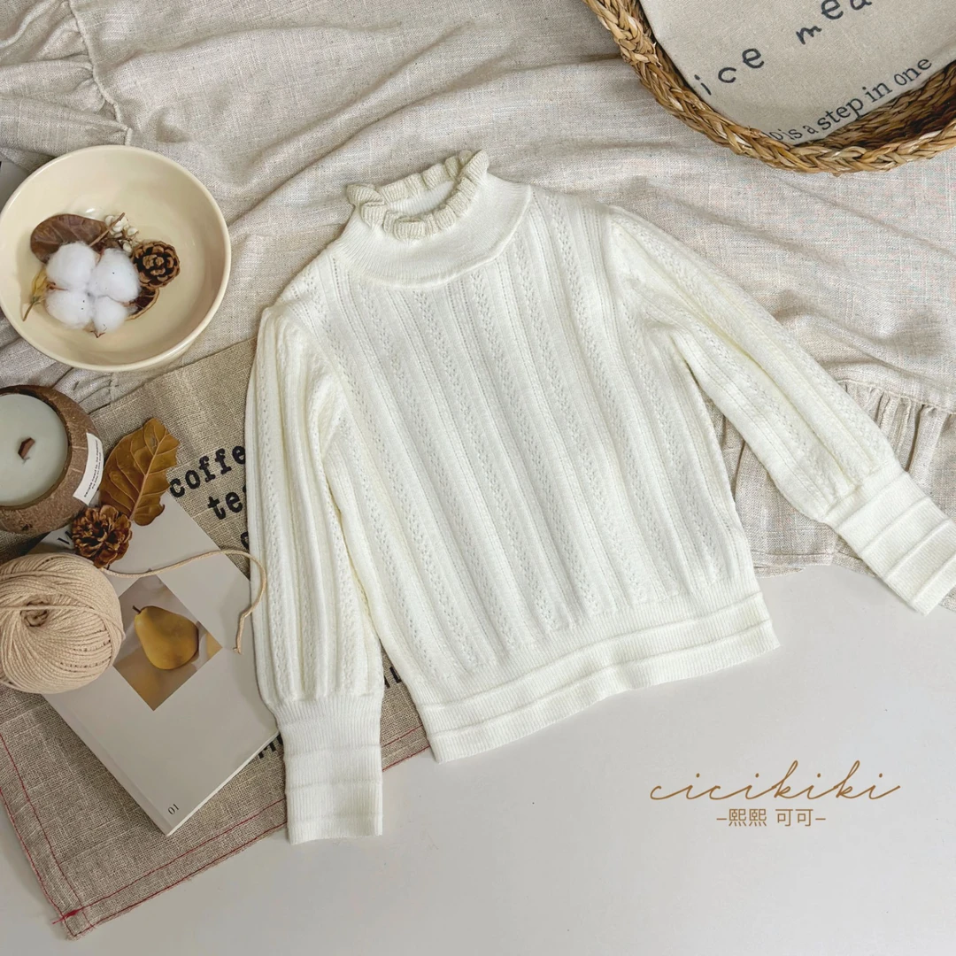 现货【法式白月光】儿童童装秋冬针织时尚百搭汉服熙熙可可MY2437