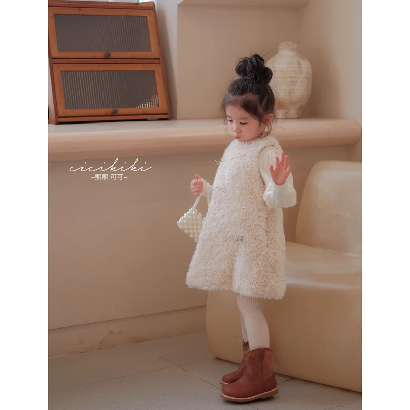 现货【菲纳凯特】女童气质秋冬款夹棉保暖连衣裙 熙熙可可BXQ2455