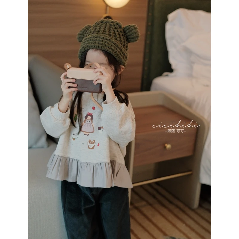 现货【苏菲尔】儿童童装秋冬圆领时尚百搭卫衣熙熙可可WY2426