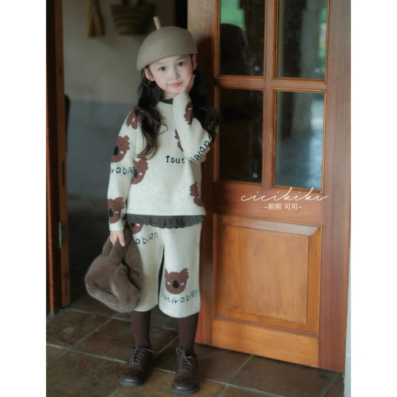 【瑞可】2024儿童时尚洋气女童针织套装熙熙可可MY2462