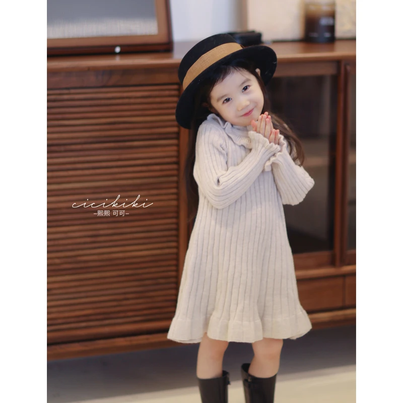现货【可恩】女童时尚气质秋冬新款儿童连衣裙 熙熙可可LYQ2457