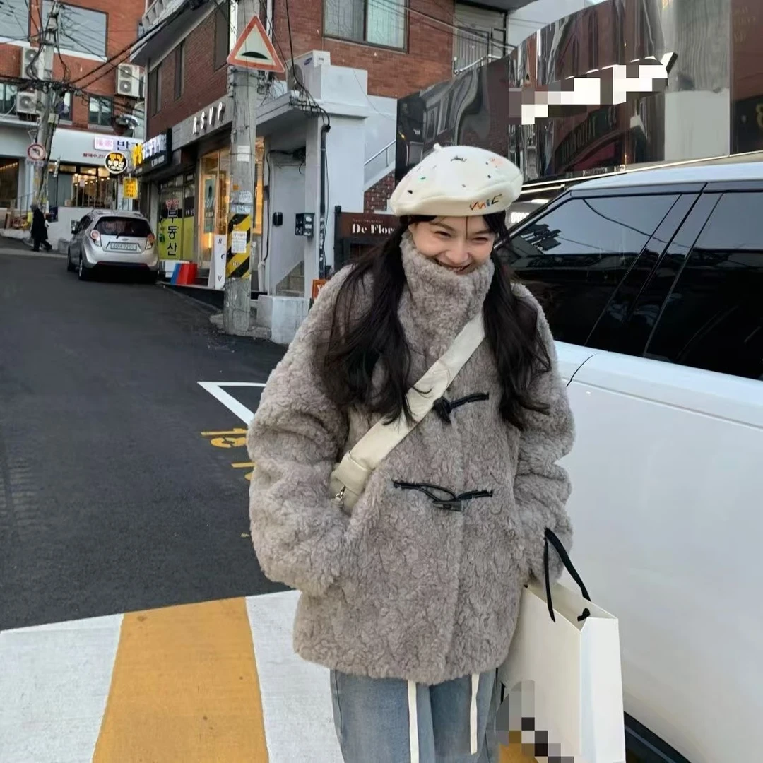 冬季百搭秋季衬衫袖薄款常规款女韩版短外套