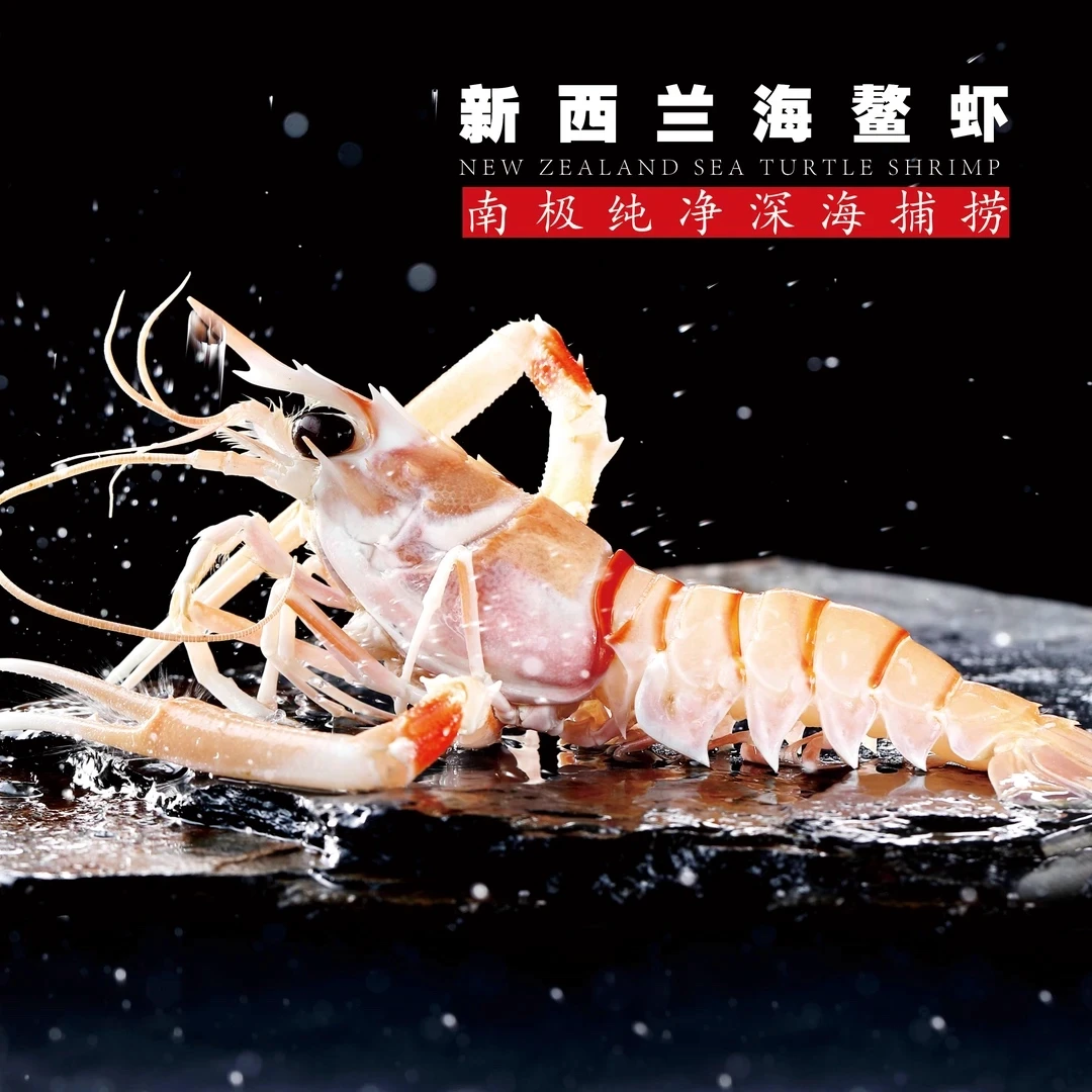 新西兰海鳌虾刺身天然新西兰小龙虾南极深海海鳌虾
