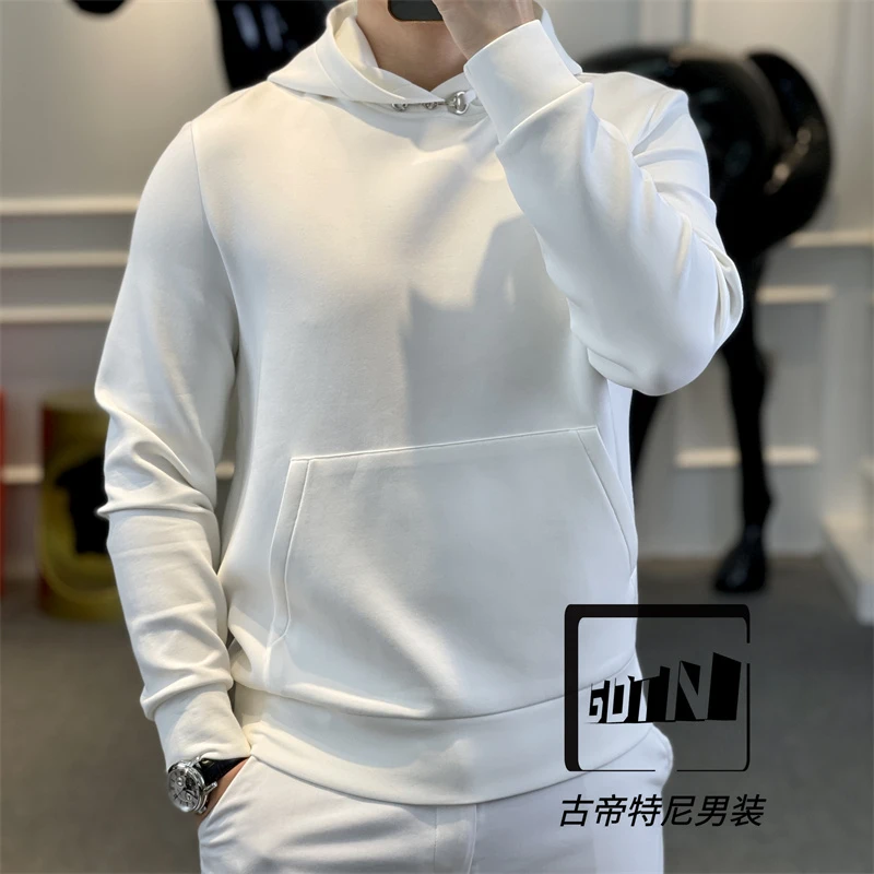 <古帝特尼>秋冬新款男士潮流欧货时尚百搭空气层连帽卫衣Z+3002