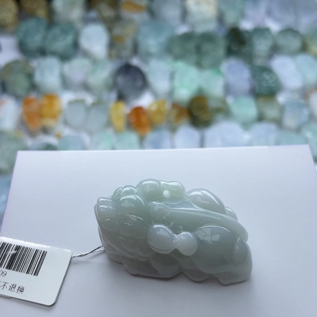 翡翠颈饰未镶嵌貔貅