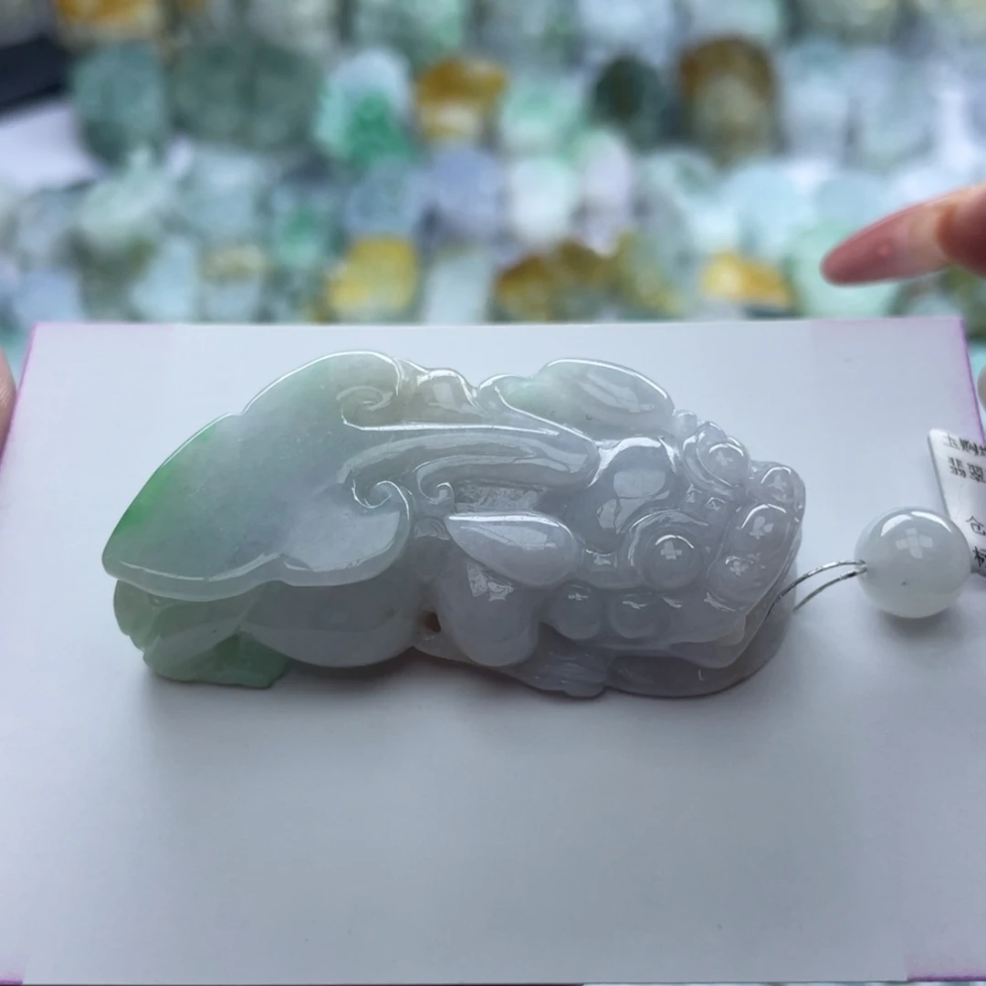 翡翠颈饰未镶嵌貔貅