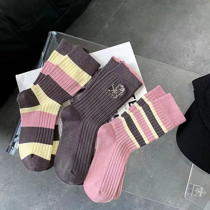 袜子女中筒袜秋冬新款ins潮袜日系甜御风堆堆袜韩版时尚学生袜女
