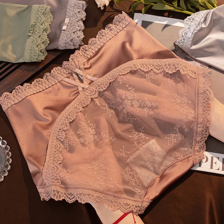 【法式奢华女神裤】高货蕾丝女内裤新款韩版舒适透气大码中高腰秋冬