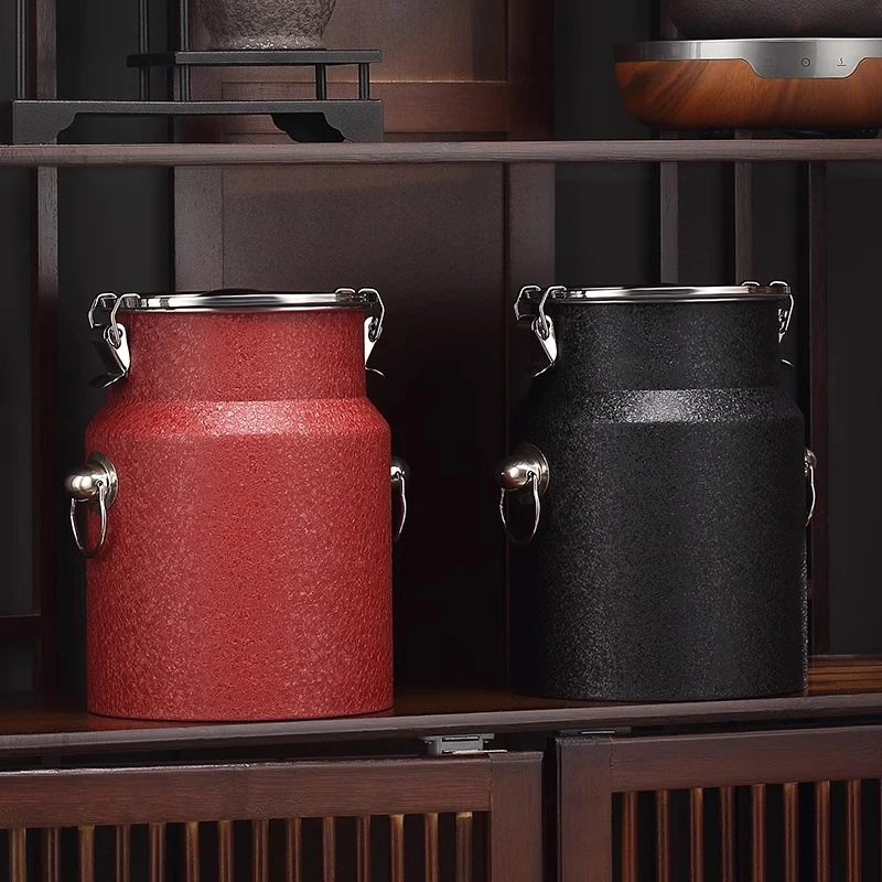 不锈钢茶叶罐密封罐家用高档存储罐存茶罐茶叶收纳罐大号定制泡茶