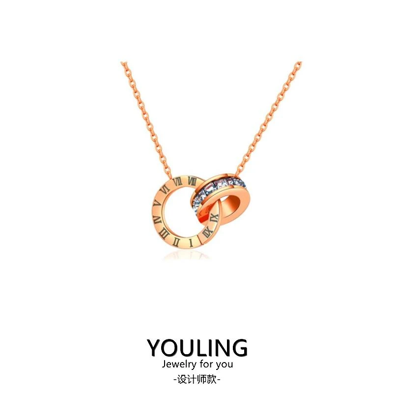 YOULING/柚琳 环环相扣项链