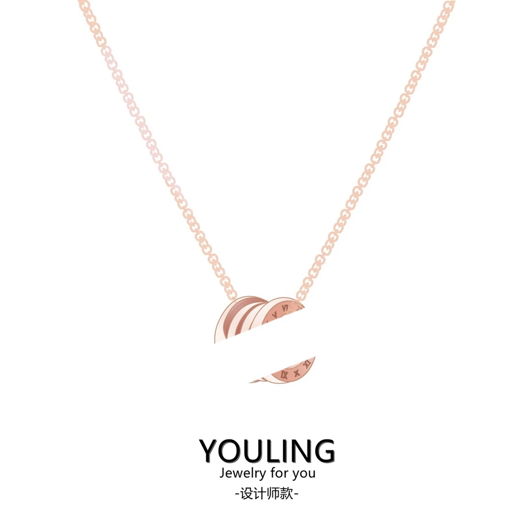YOULING/柚琳【万象汇直发】轻奢时尚气质弹簧项链