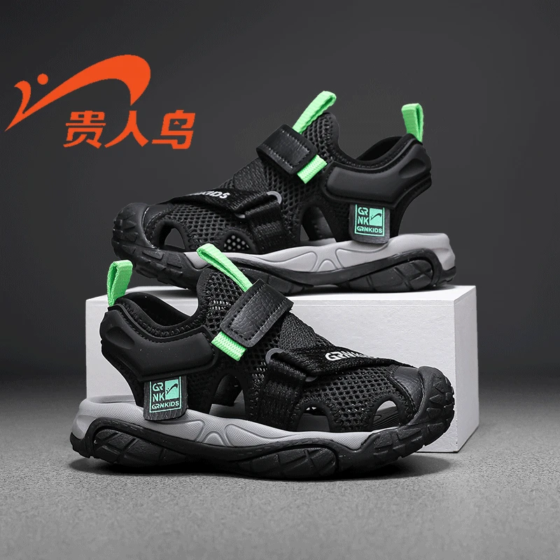 【悠悠】贵人鸟童鞋2024包头凉鞋透气软底运动凉鞋GRN2F069L