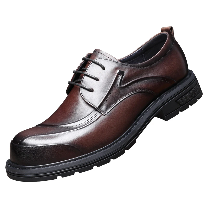 【断码清清仓】真皮大头皮鞋男