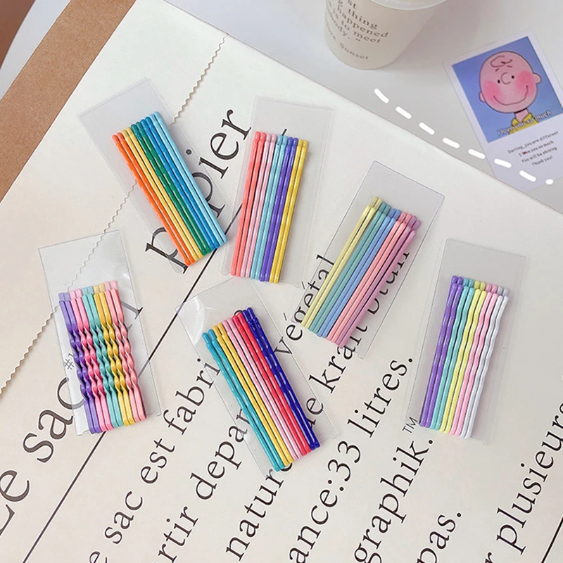 【福利专属】彩色一字夹发夹刘海夹子学生碎发边夹百搭可爱发卡头饰