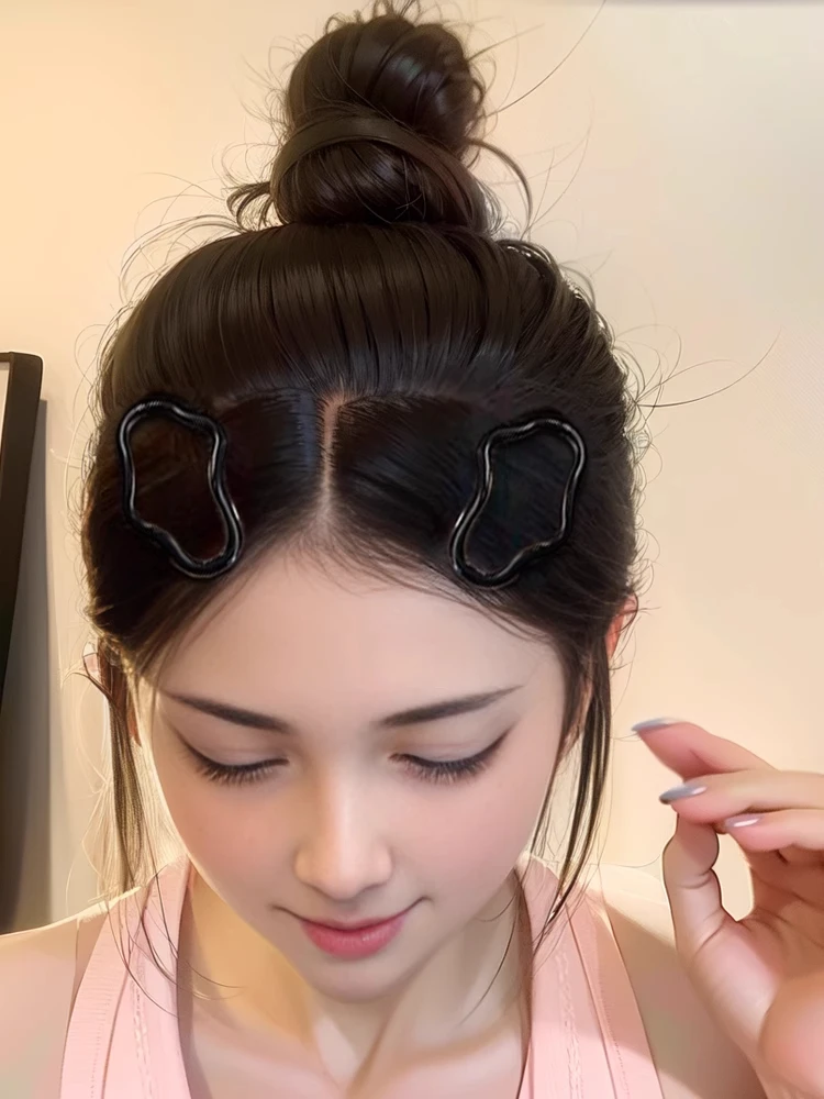 云朵滴釉款复古小发夹女侧边刘海夹碎发bb夹简约少女发卡夹子头饰