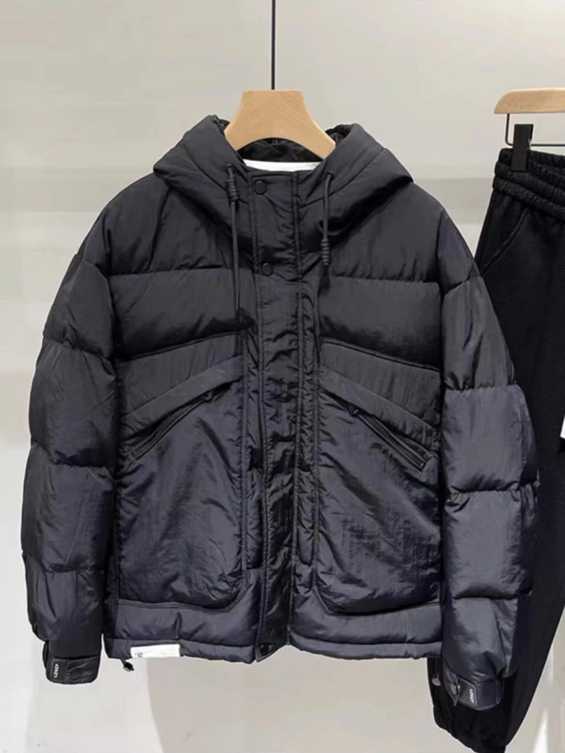 153-X-875-羽绒服-时尚休闲连帽韩版冬季