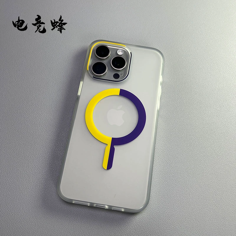 新款夏日撞色磁吸适用苹果15Promax手机壳iPhone14磨砂保护套13