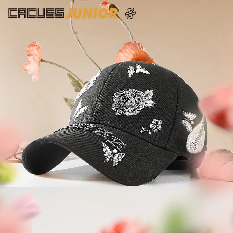 【蝶律】Cacuss棒球帽秋冬情侣同款满印花时尚百搭帽子鸭舌帽休闲