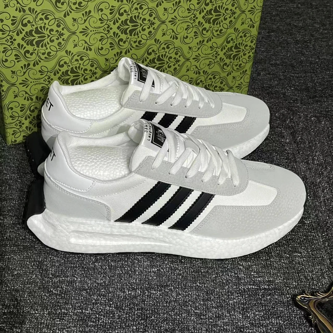 春秋款时尚百搭休闲高端布面舒适运动超轻真爆阿甘慢跑鞋潮鞋透气